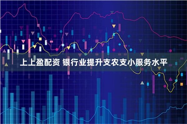 上上盈配资 银行业提升支农支小服务水平
